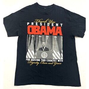 Thank You President Barak Obama Tee T-shirt Size‎ Large Unisex Adult